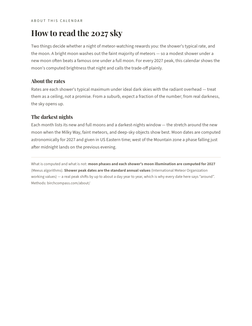 A page from The 2027 Sky Year: How to read the 2027 sky
