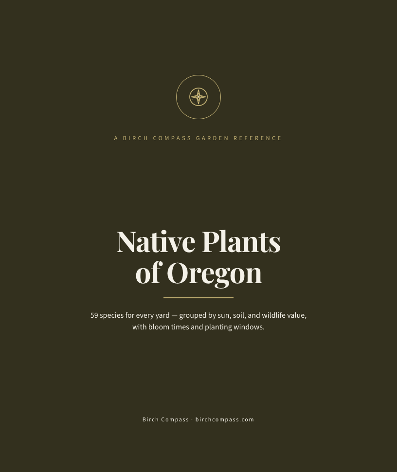 The cover of Native Plants of Oregon