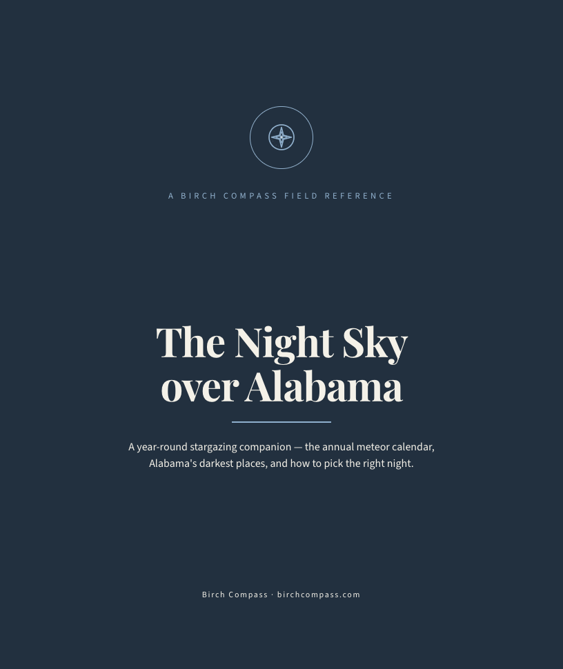 Example cover: The Night Sky over Alabama