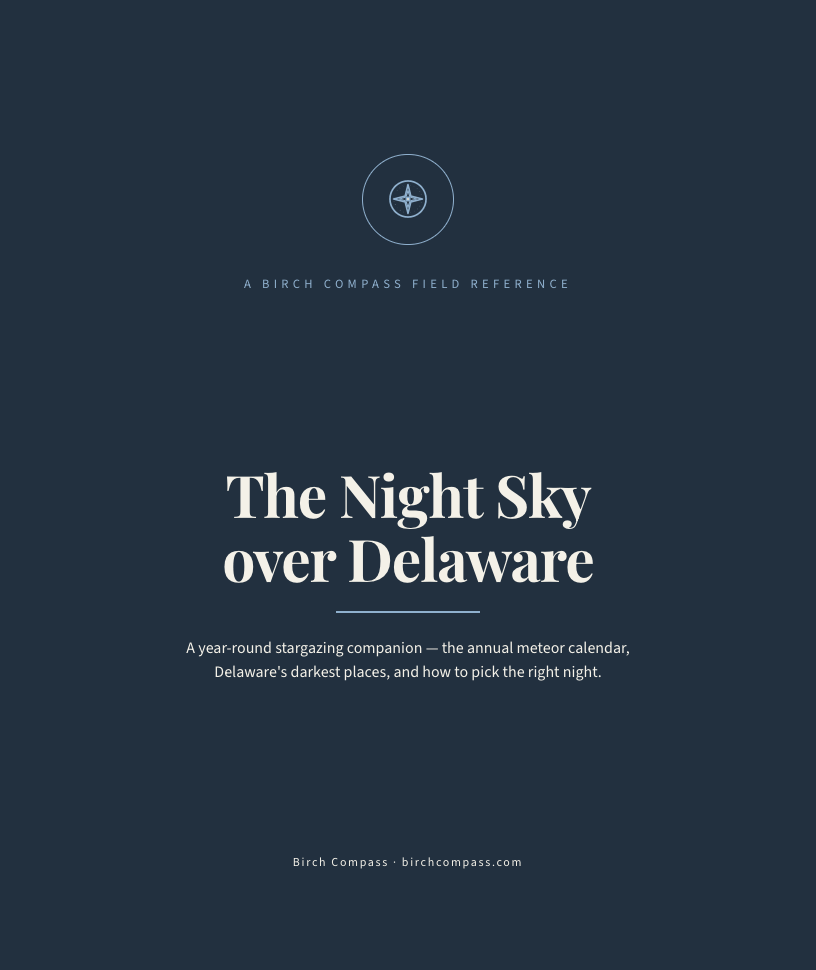 The cover of The Night Sky over Delaware