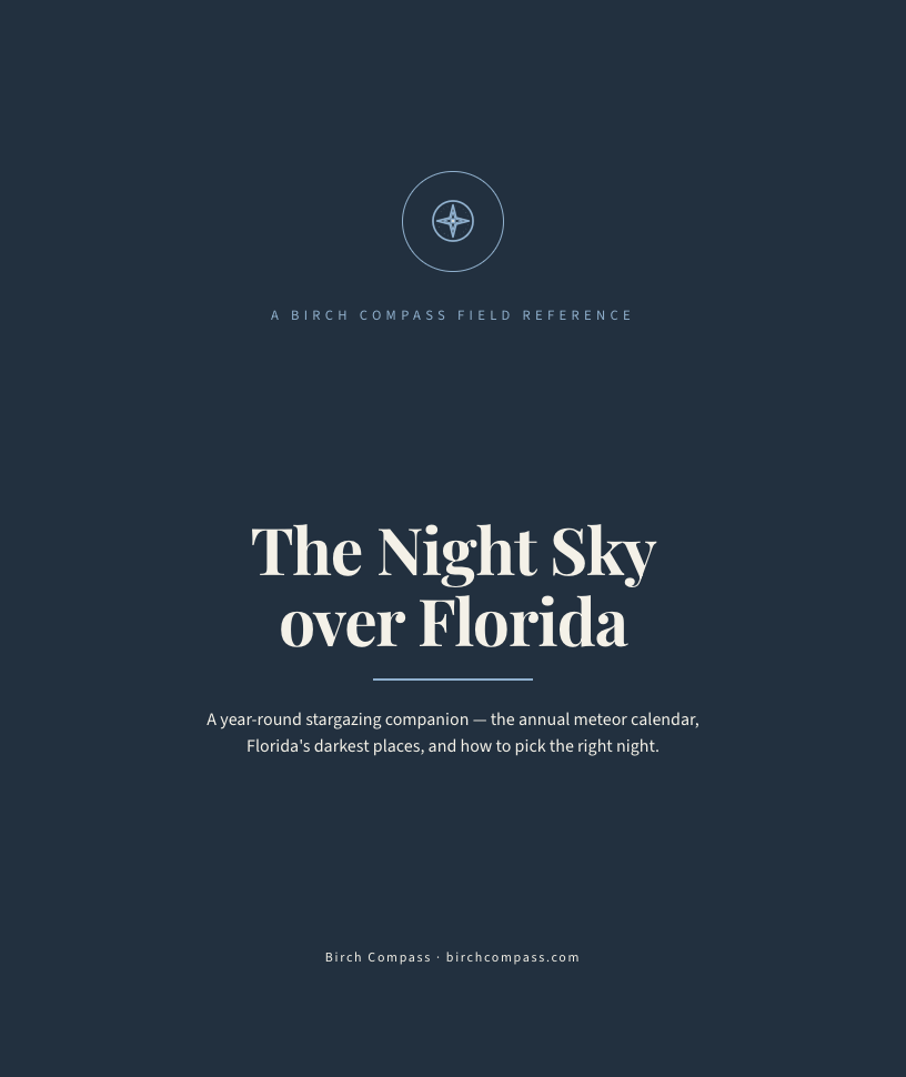 The cover of The Night Sky over Florida