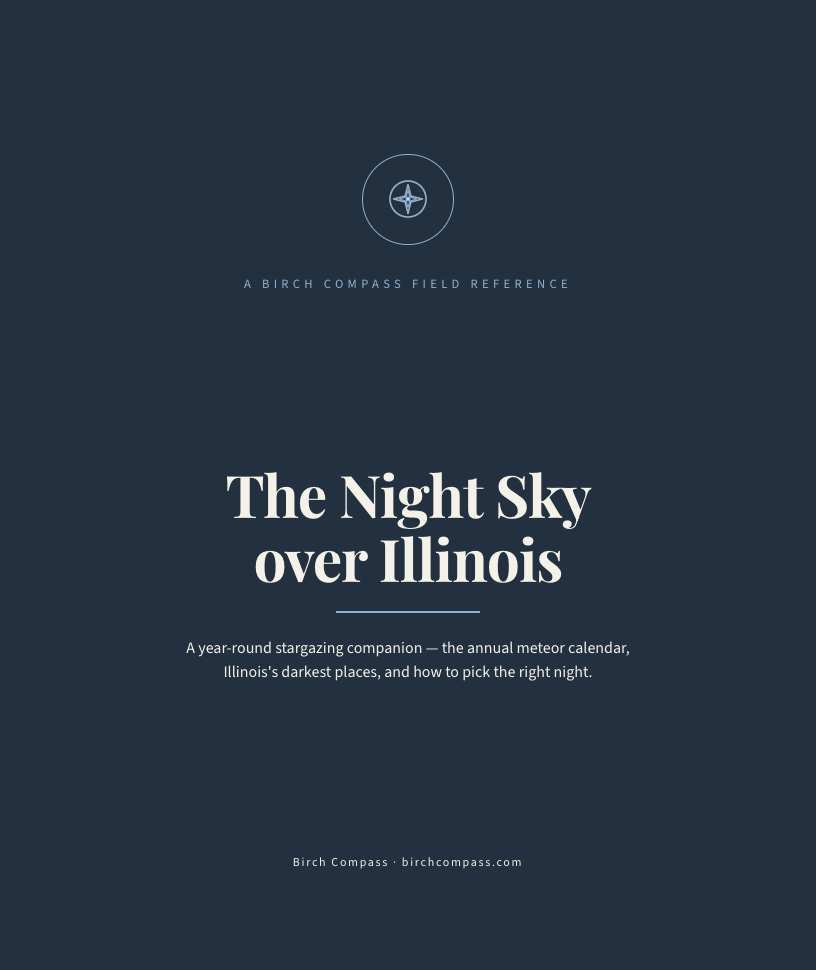 The cover of The Night Sky over Illinois