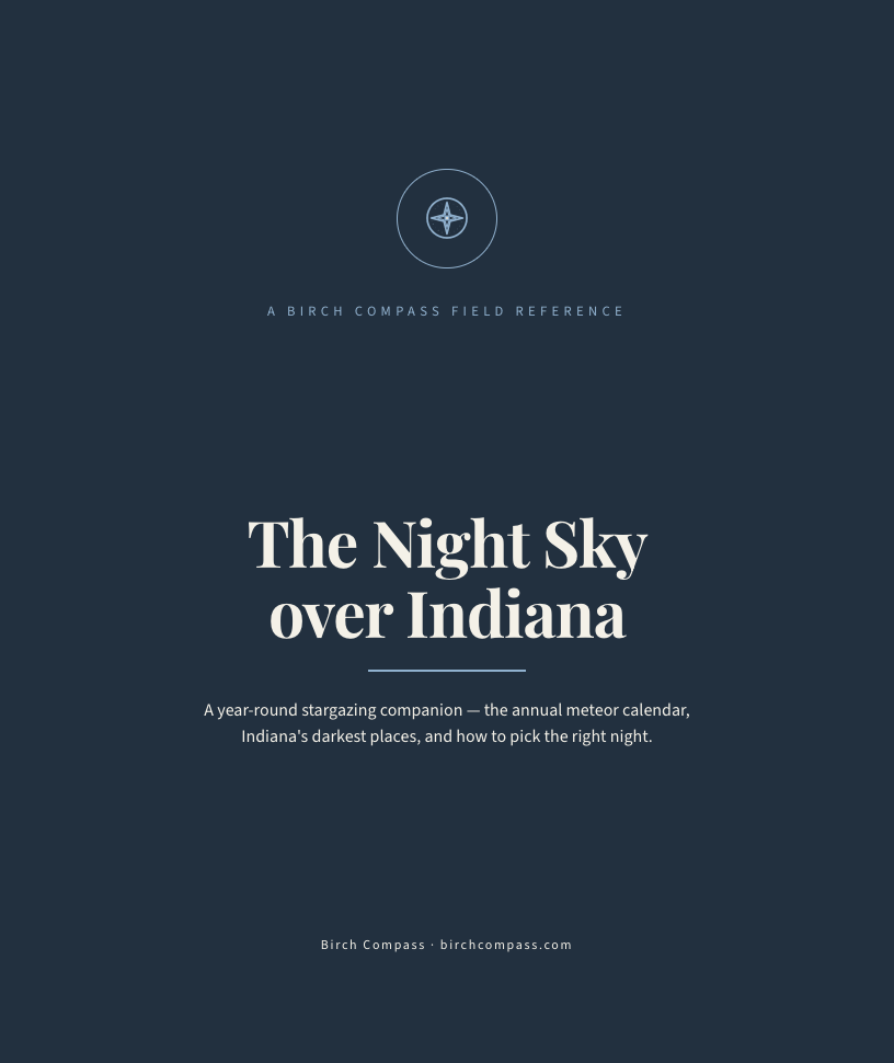 The cover of The Night Sky over Indiana