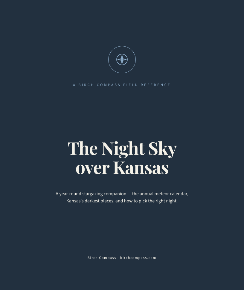 The cover of The Night Sky over Kansas