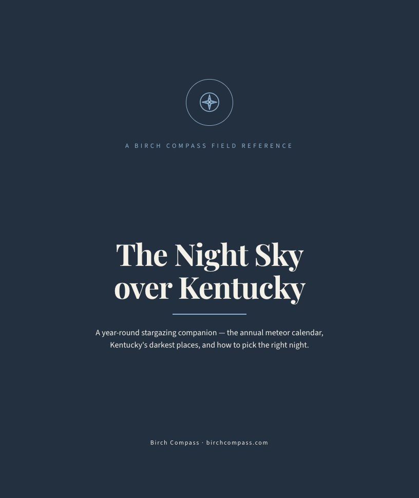 The cover of The Night Sky over Kentucky