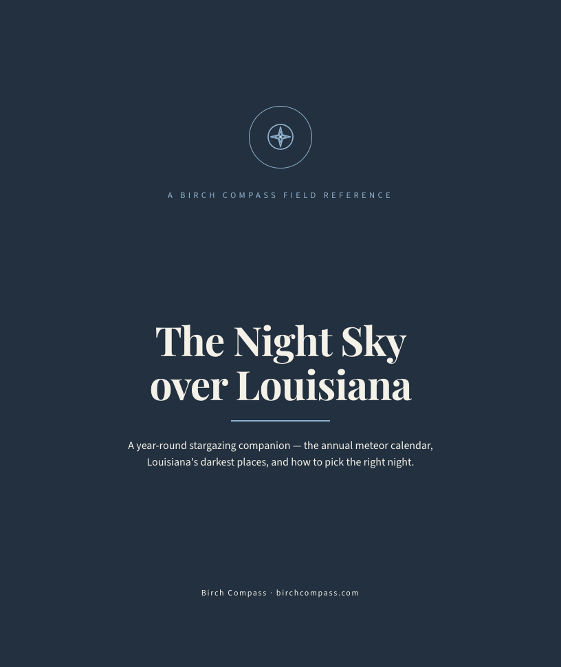 The cover of The Night Sky over Louisiana