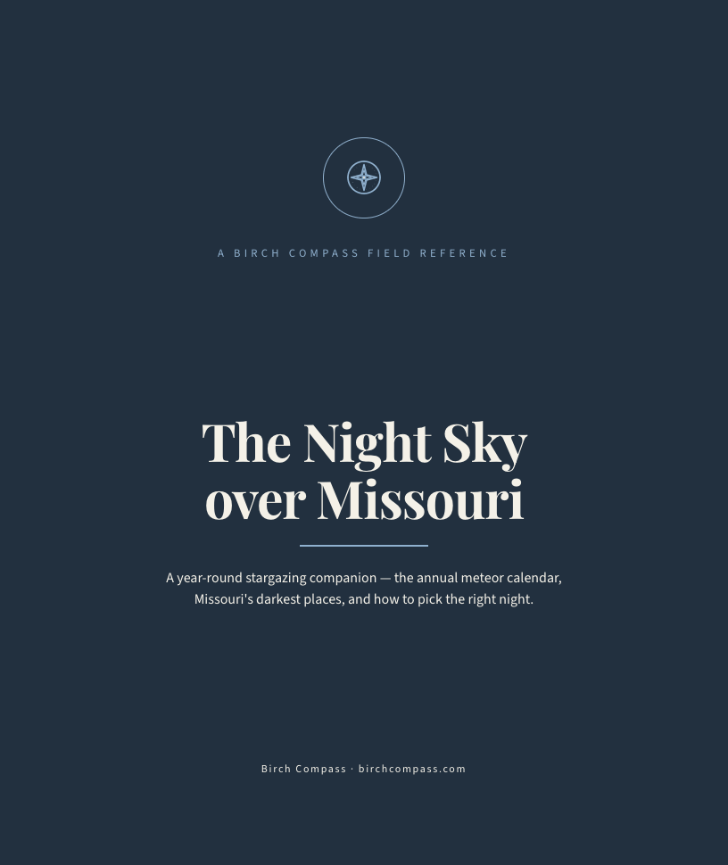 The cover of The Night Sky over Missouri