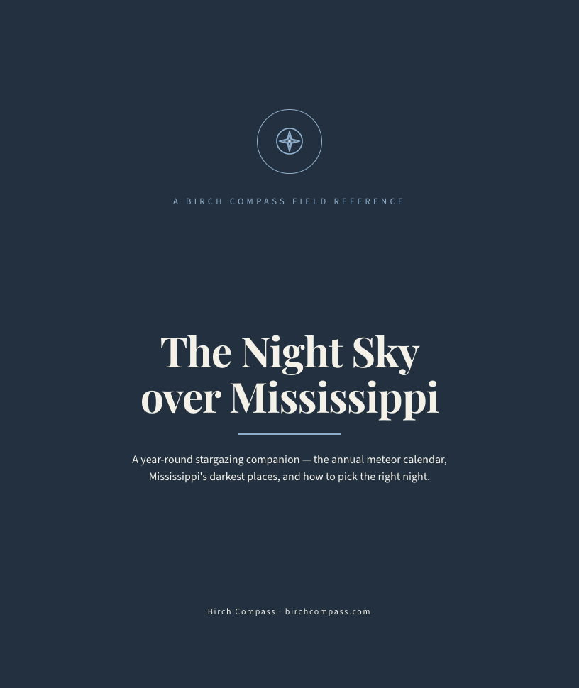 The cover of The Night Sky over Mississippi