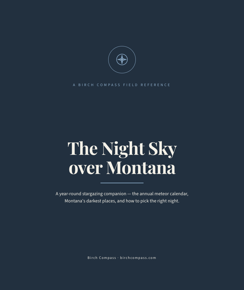 The cover of The Night Sky over Montana