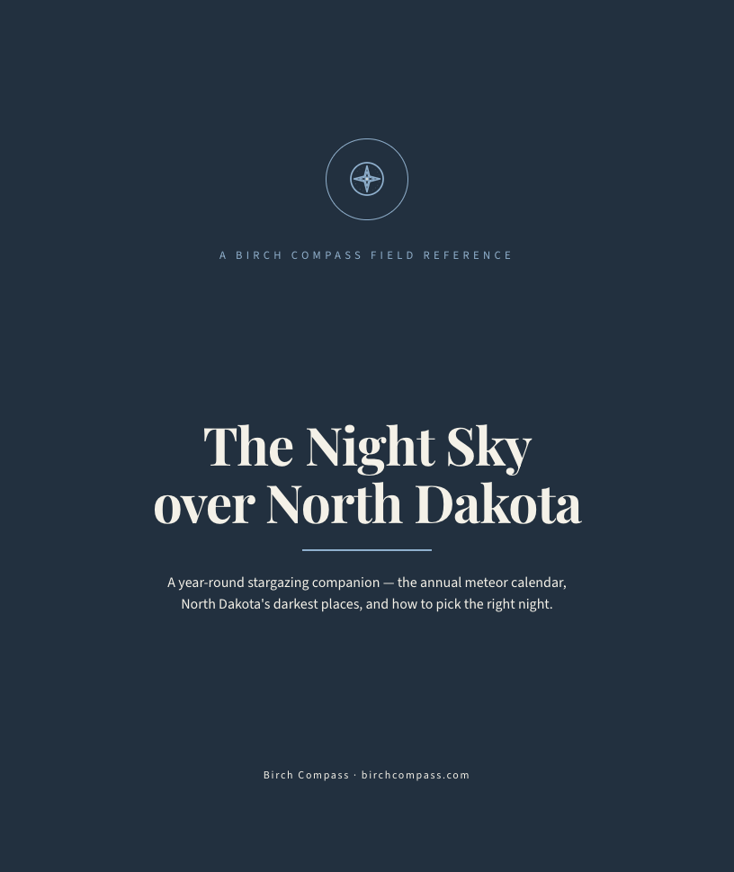 The cover of The Night Sky over North Dakota