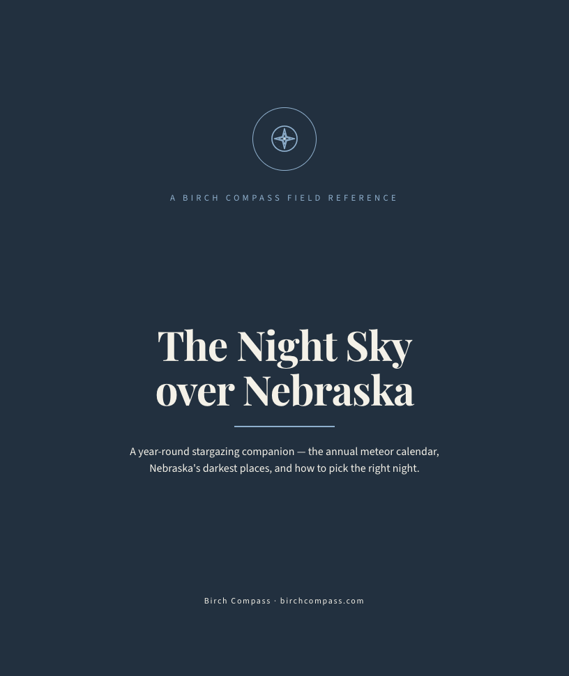 The cover of The Night Sky over Nebraska