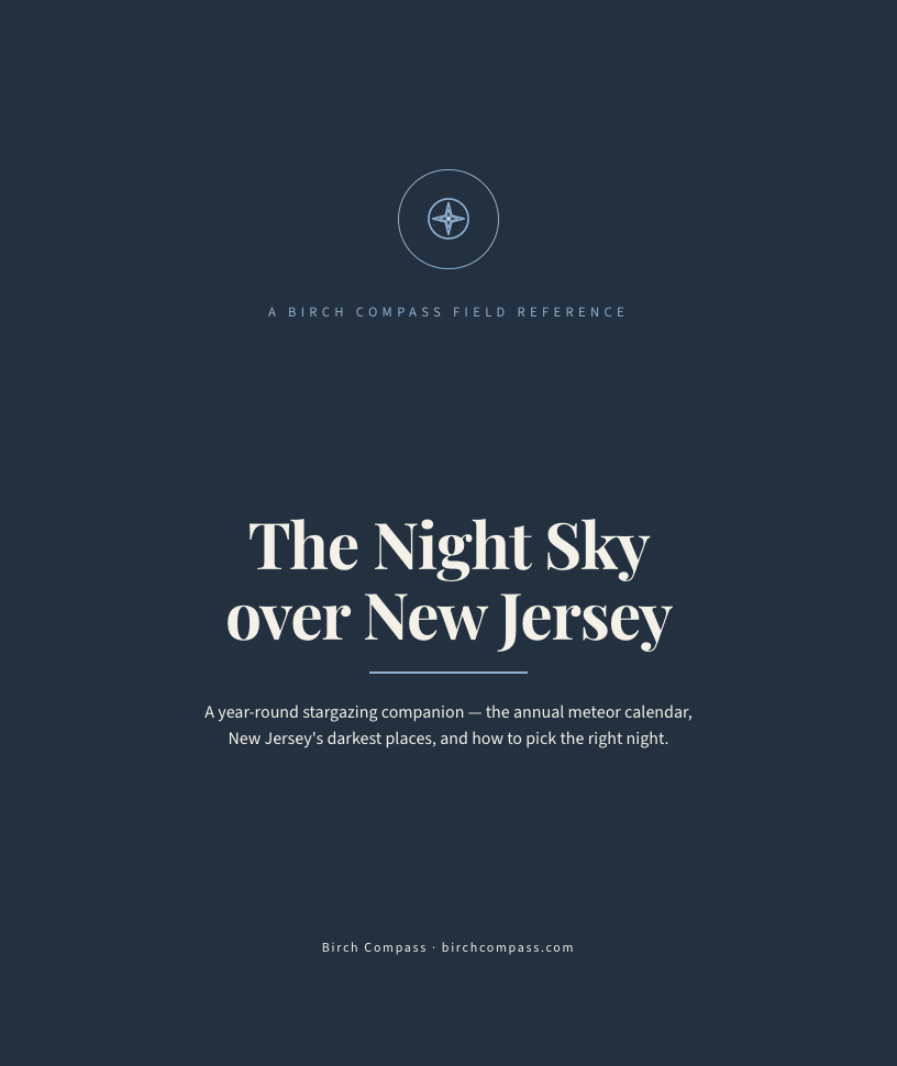 The cover of The Night Sky over New Jersey