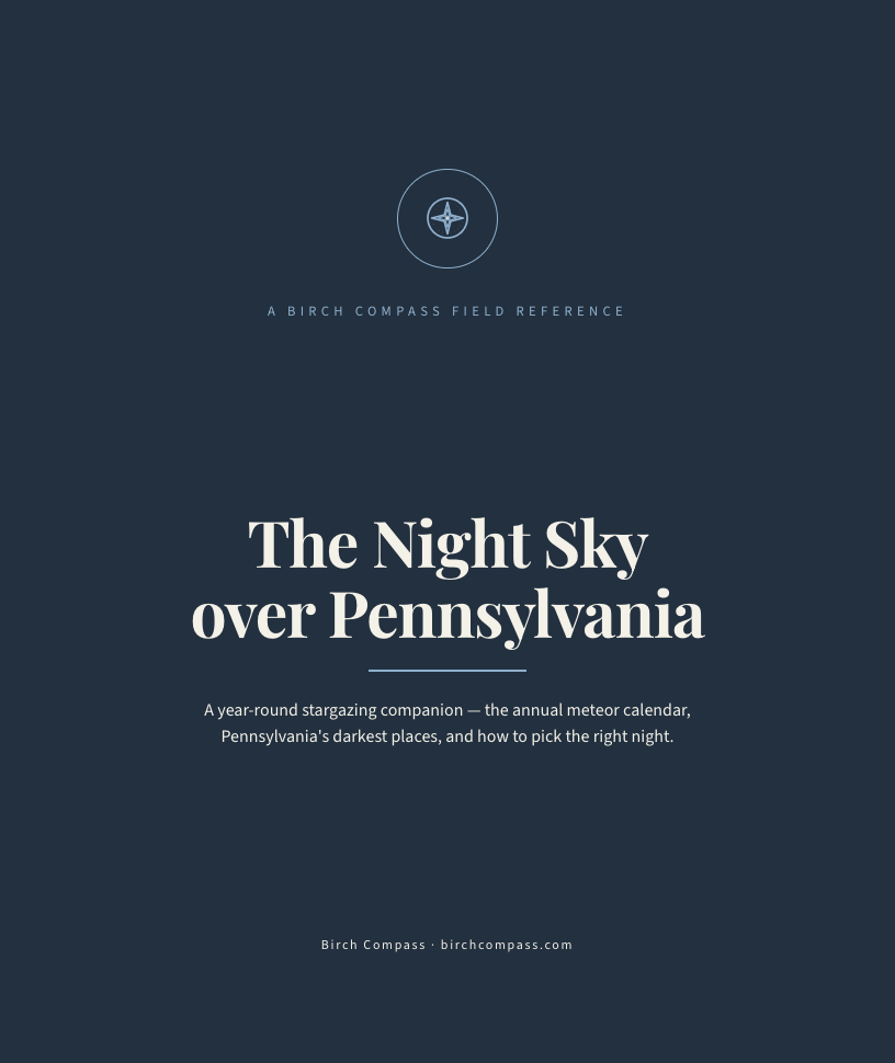 The cover of The Night Sky over Pennsylvania