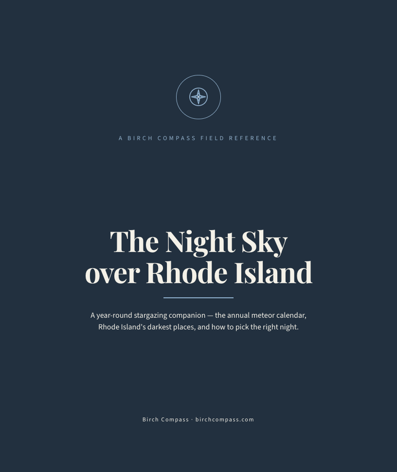 The cover of The Night Sky over Rhode Island