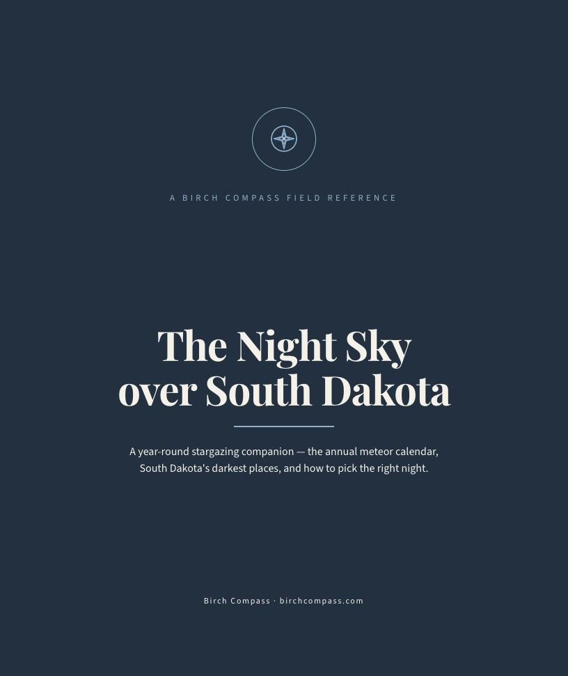 The cover of The Night Sky over South Dakota
