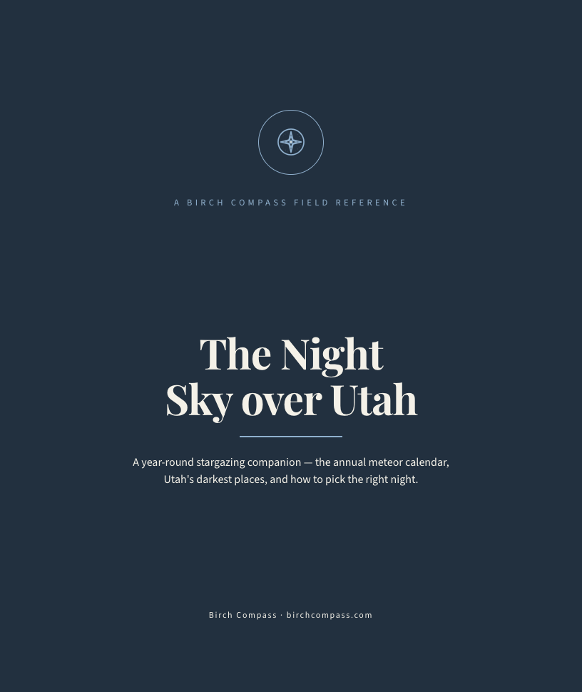 The cover of The Night Sky over Utah