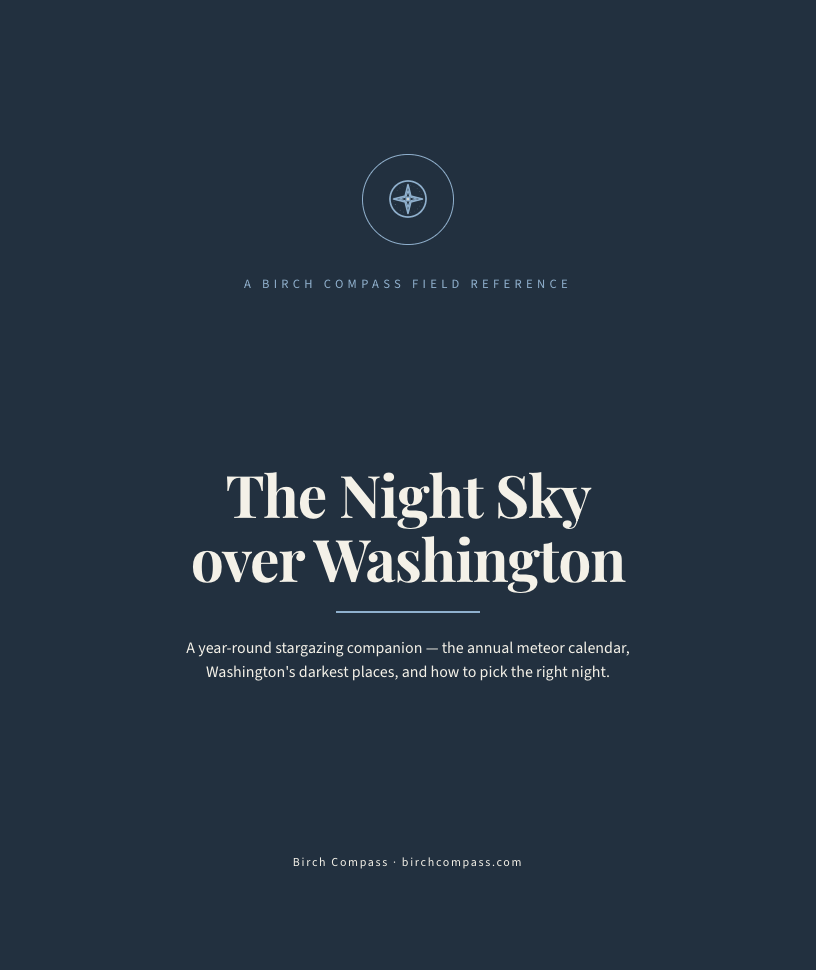 The cover of The Night Sky over Washington