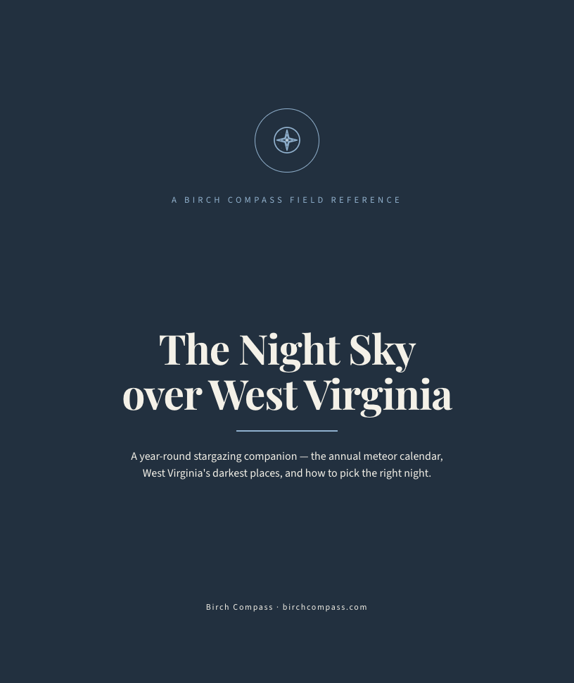 The cover of The Night Sky over West Virginia