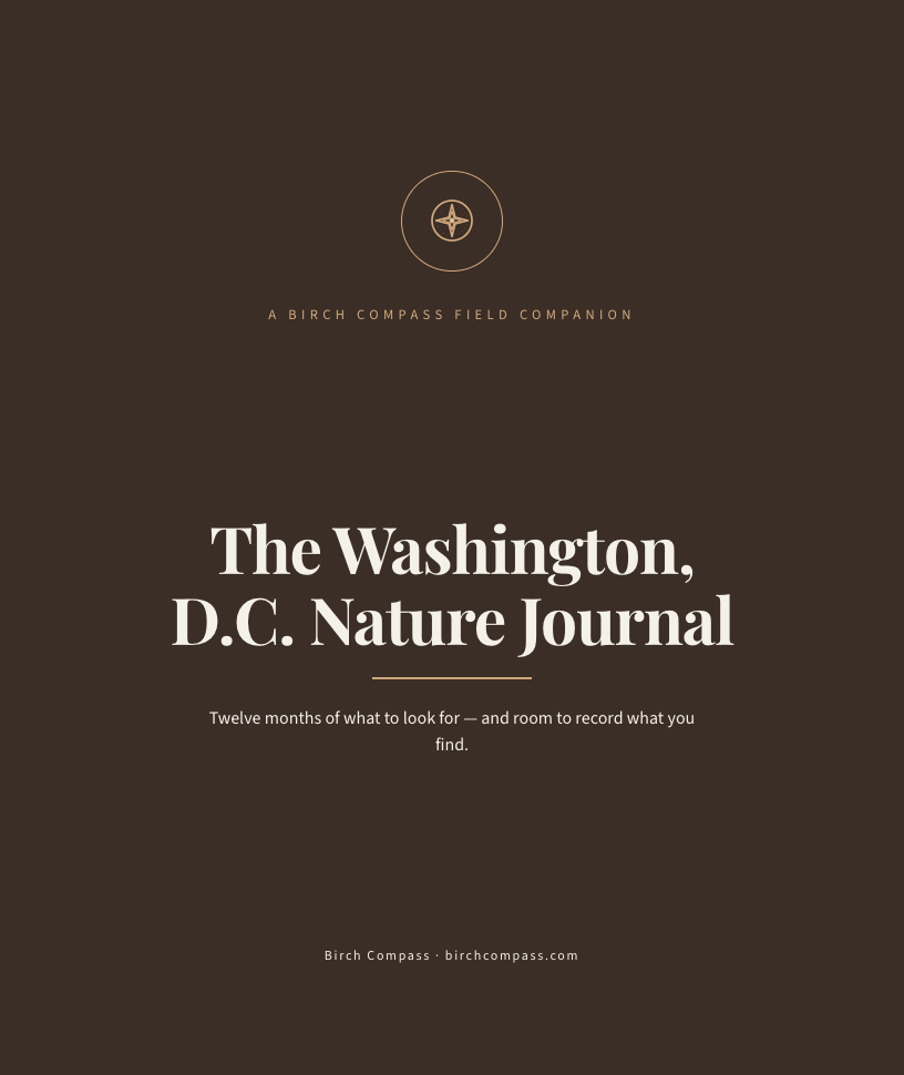 The cover of The Washington, D.C. Nature Journal