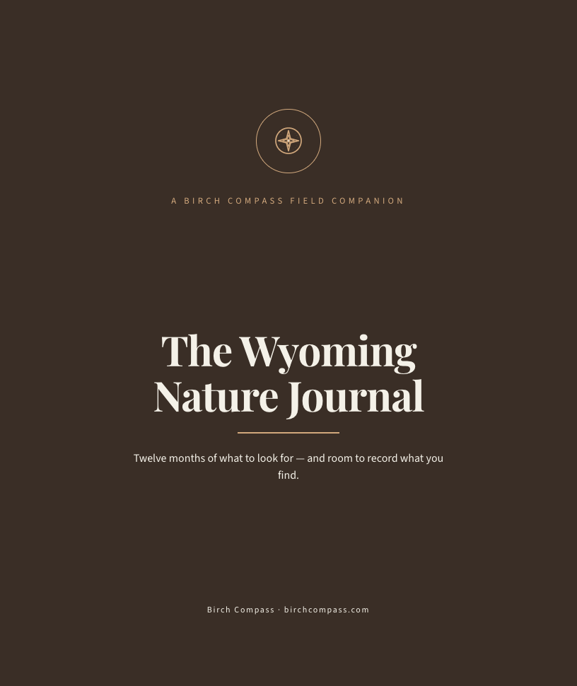 The cover of The Wyoming Nature Journal