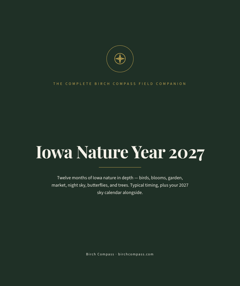 The cover of Iowa Nature Year 2027