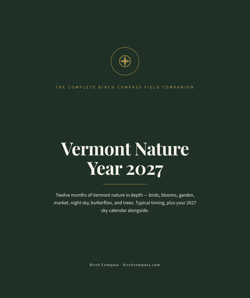The cover of Vermont Nature Year 2027