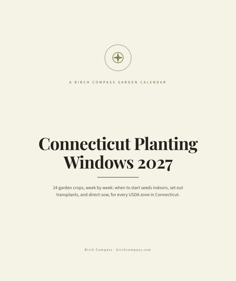The cover of Connecticut Planting Windows 2027