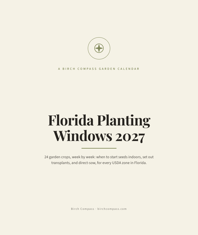 The cover of Florida Planting Windows 2027