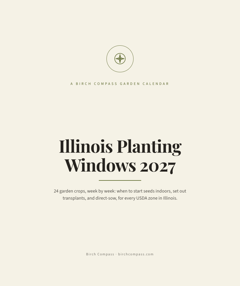 The cover of Illinois Planting Windows 2027