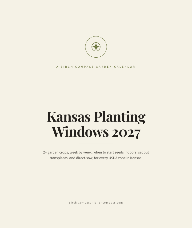 The cover of Kansas Planting Windows 2027
