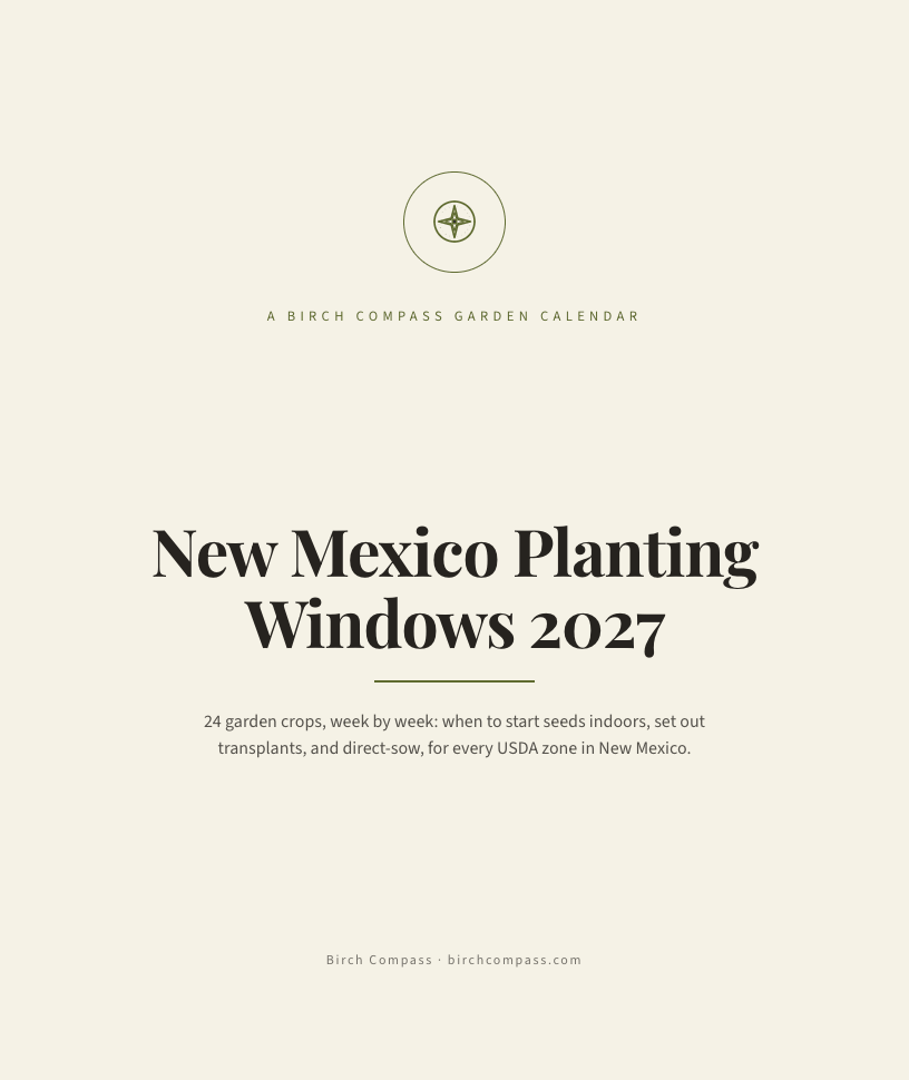 The cover of New Mexico Planting Windows 2027