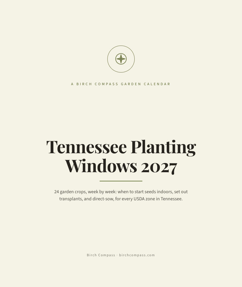The cover of Tennessee Planting Windows 2027