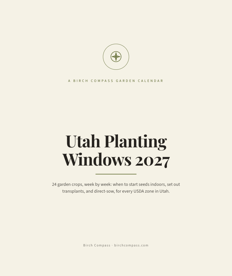 The cover of Utah Planting Windows 2027