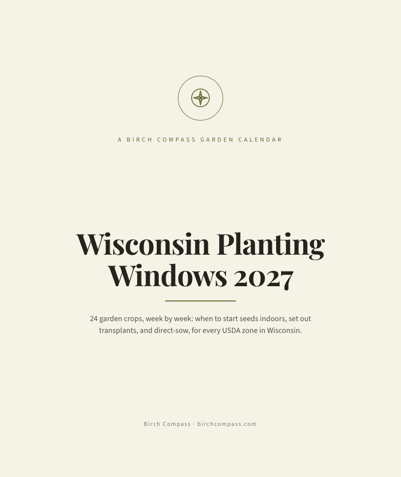The cover of Wisconsin Planting Windows 2027