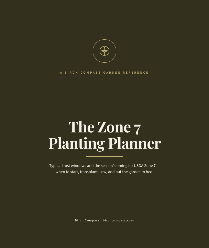 The cover of Zone 7 Planting Planner